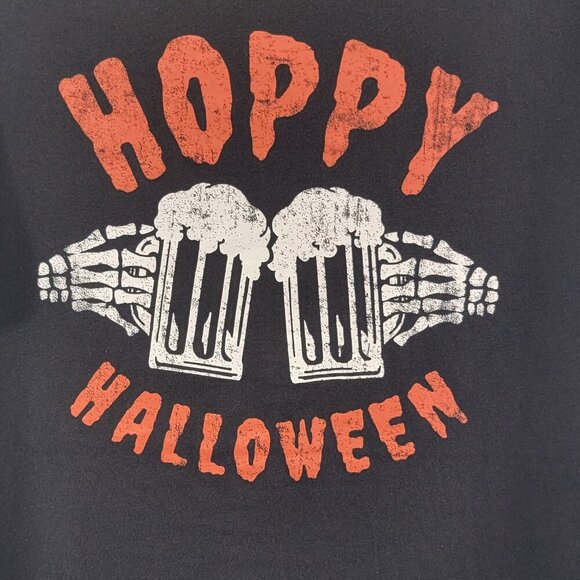 Hoppy Halloween Men’s Beer Skeleton Tee Shirt – Size Large NWT - Picture 3 of 4